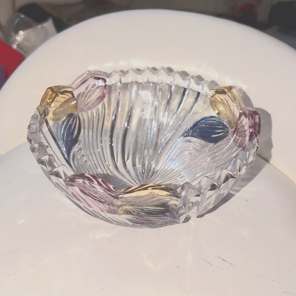 AVAILABLE - Anna Hutte Bleikristall West Germany pretty Cottagcore circa 1980' s
